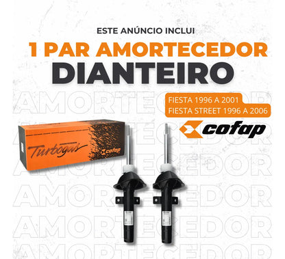 Par Amortecedor Dianteir Fiesta 96 A 01 Street 96 A 06 Cofap