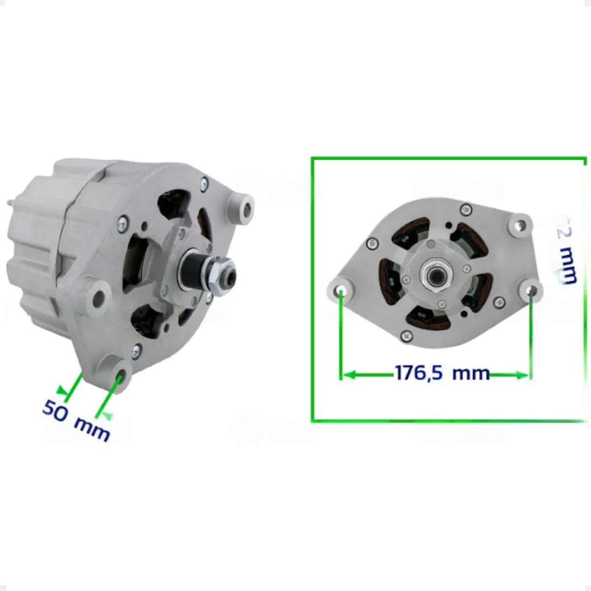 Alternador Volvo N10 N12 Nl10 Nl12 B58 24v 45a Sem Polia