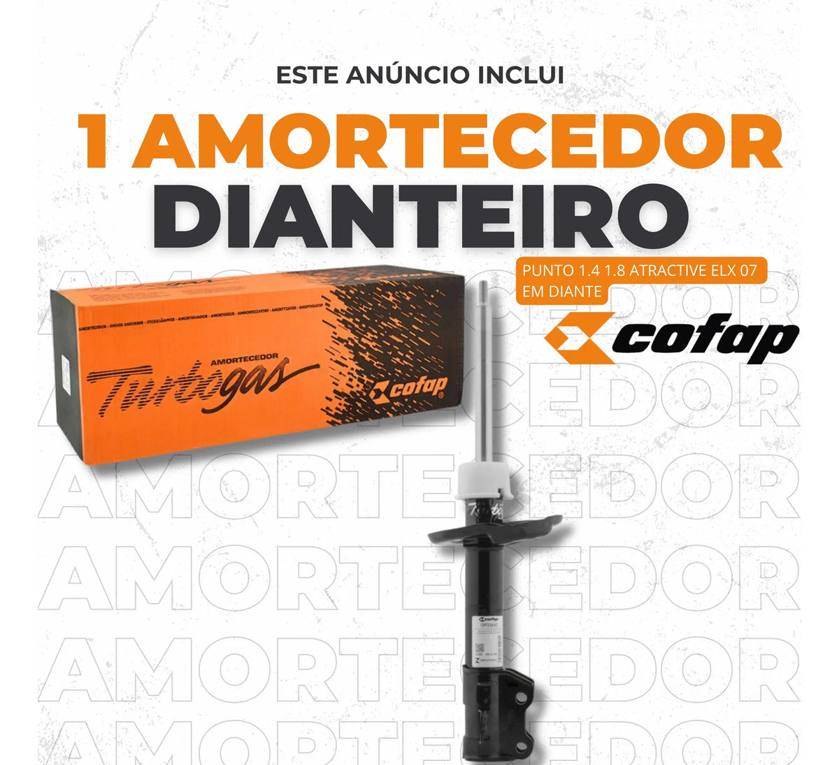 Amortecedor Dianteiro Esquerdo Punto 2007+ Cofap Gp32643