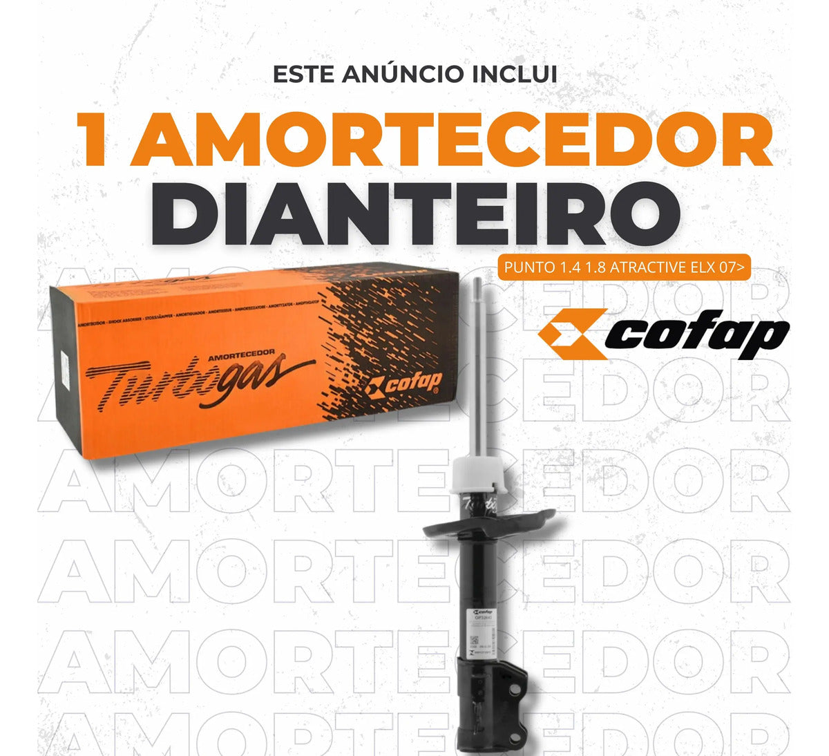 Amortecedor Dianteiro Direito Punto 2007+ Cofap Gp32644