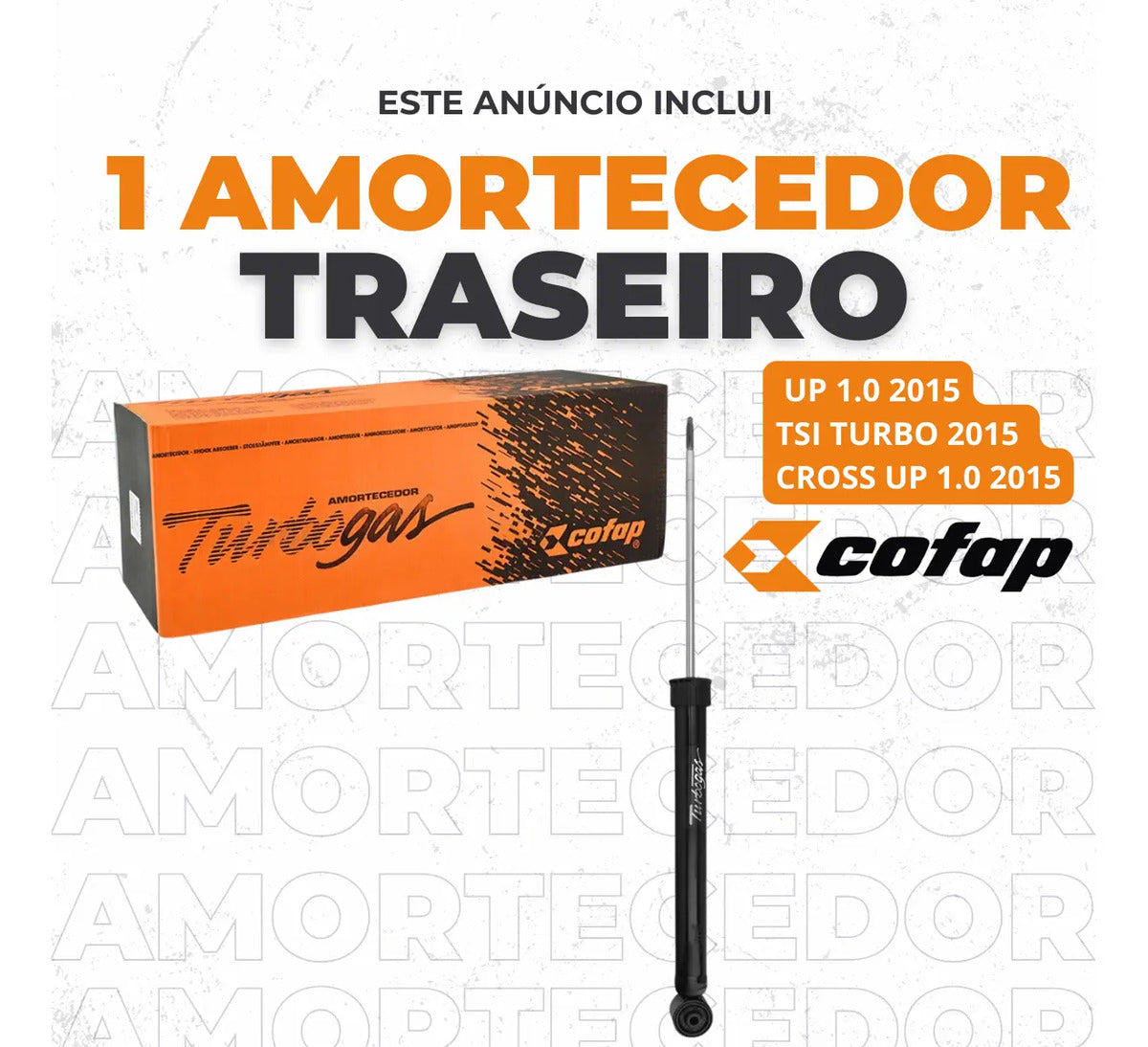 Amortecedor Traseiro Cofap Cross Up 1.0 2015 Em Diante