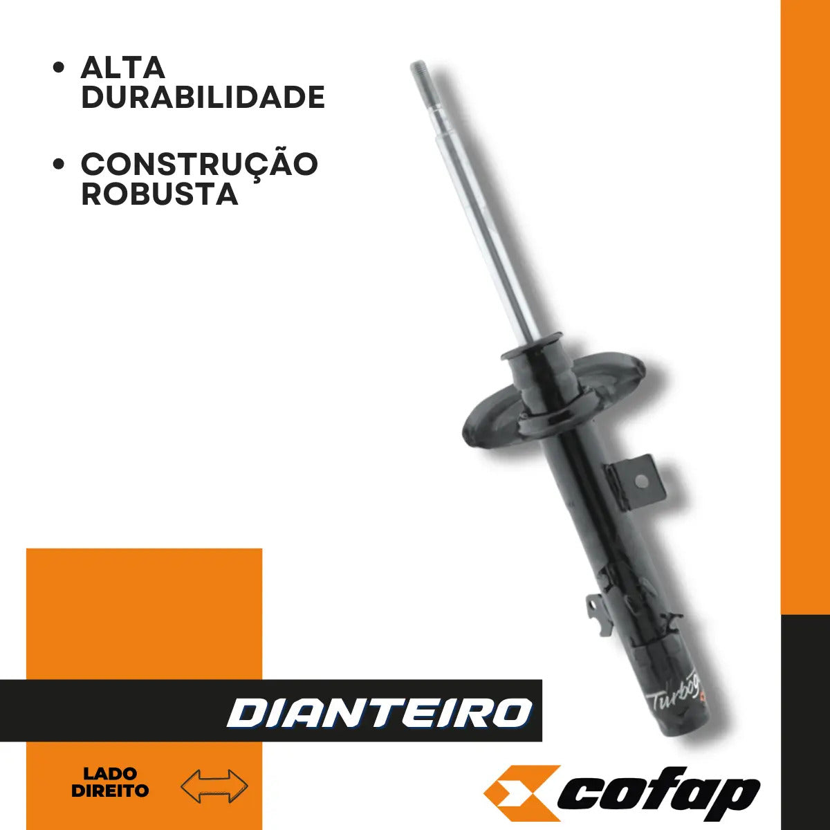 Amortecedor Turbogas Dt. Direito Peugeot 2008 2003/... Cofap