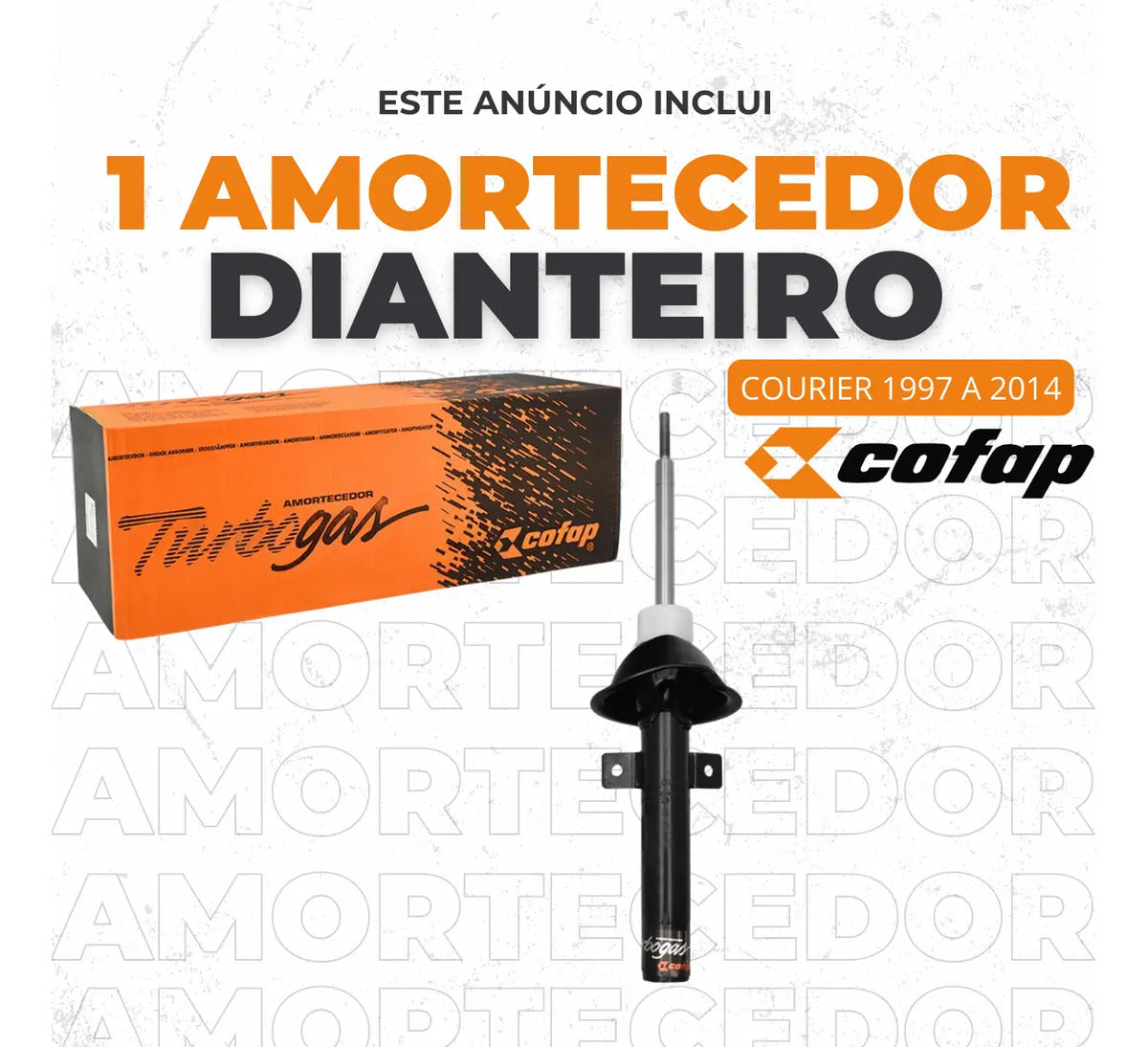 Amortecedor Dianteiro Courier 2001 2002 Original Cofap