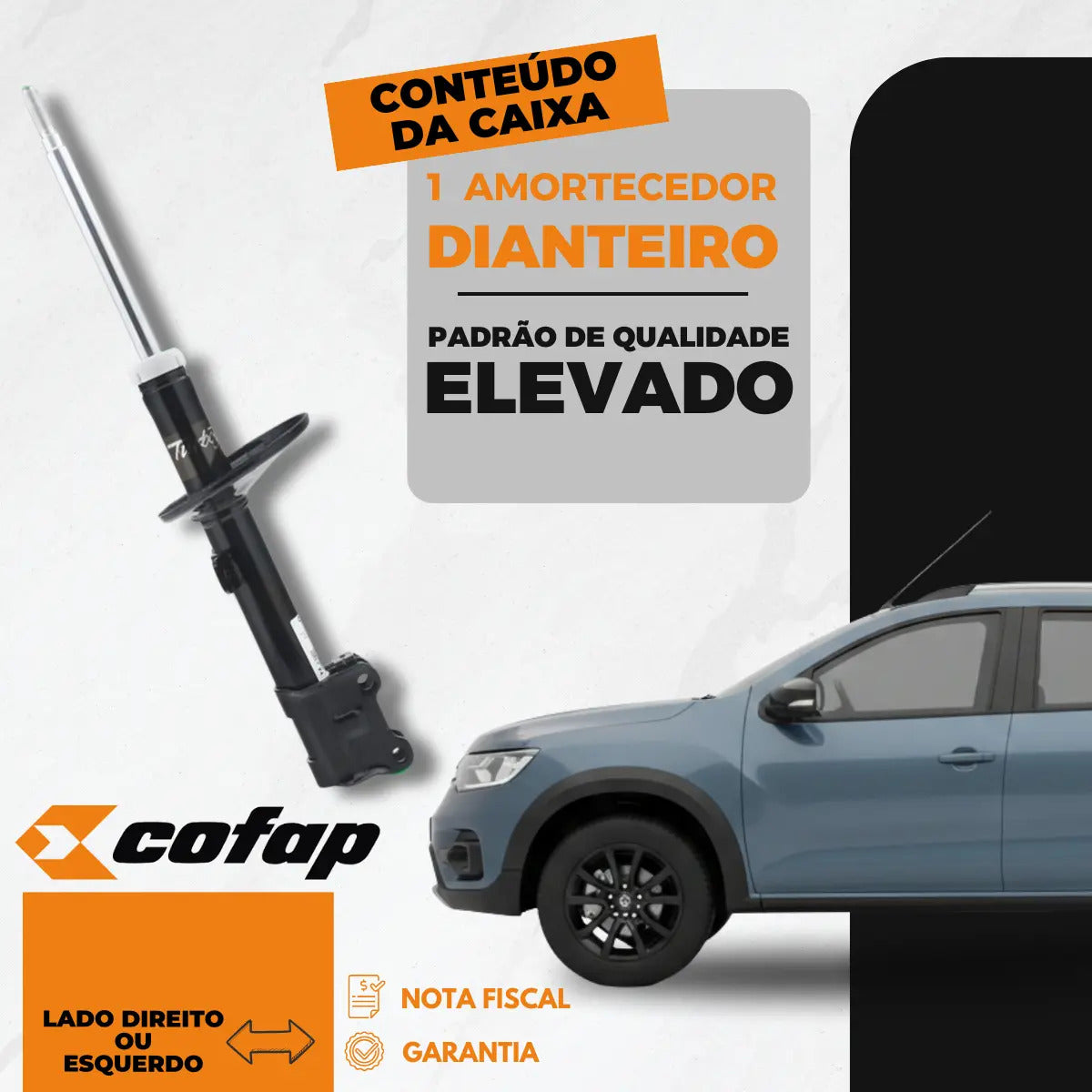 Amortecedor Dianteiro Oroch Automático 2015 A 2024 Cofap
