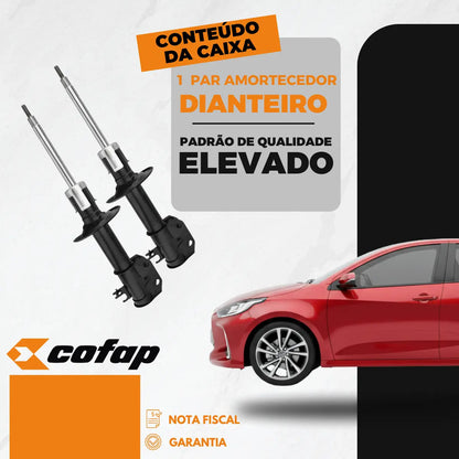 Par Amortecedor Dianteiro Yaris Automático Original Cofap