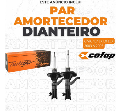Par Amortecedor Turbogas Cofap Gp35977m - Gp35978m