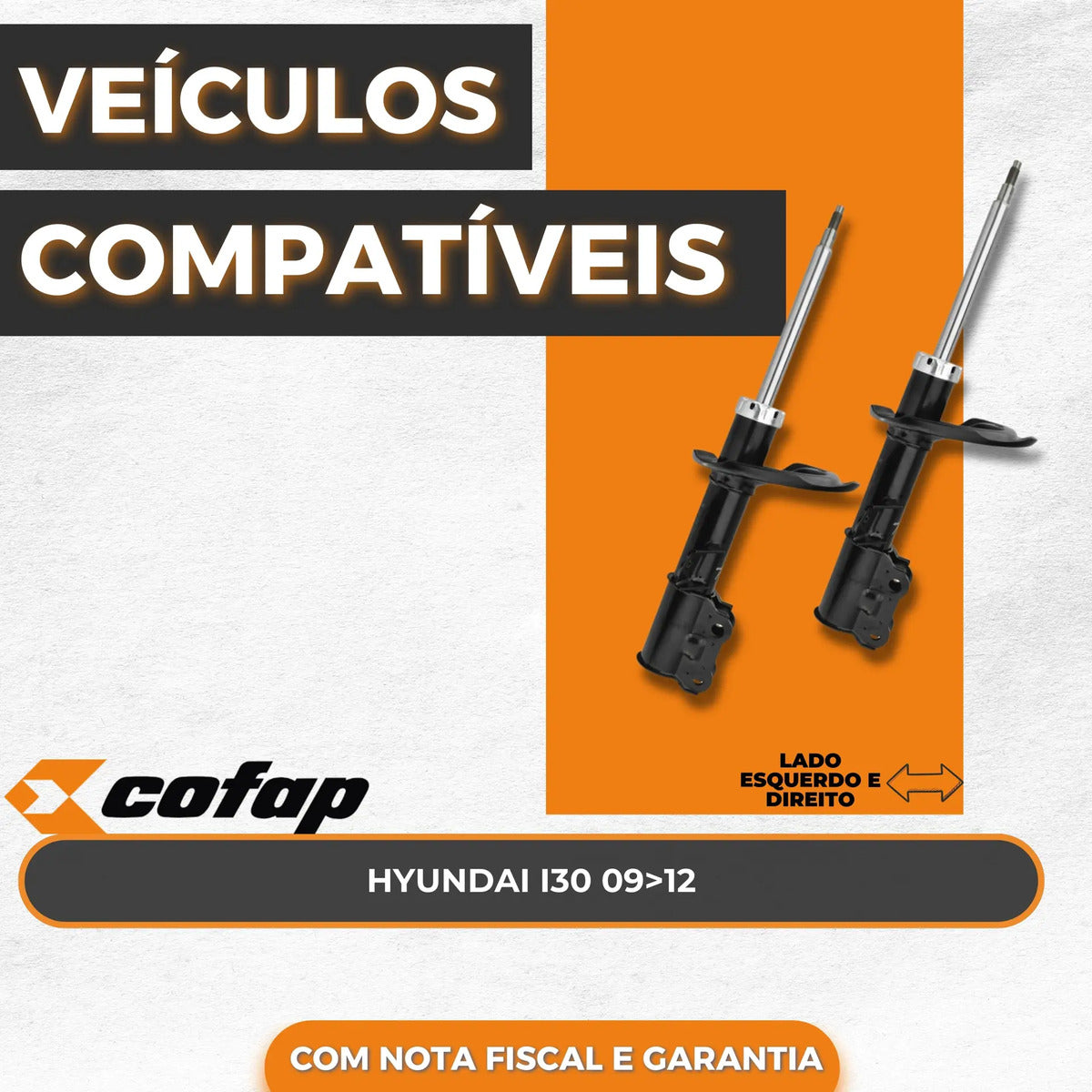 Amortecedor Diant I30 09 12 Cofap Gp33204 Gp33205