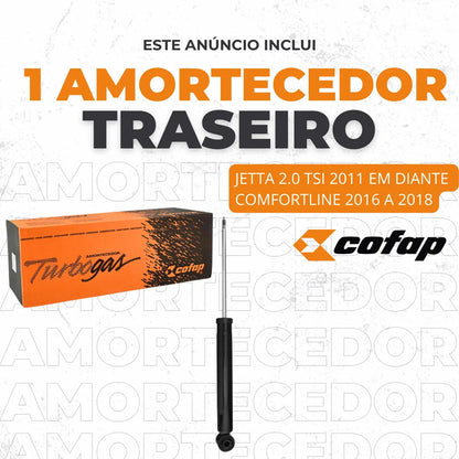 Amortecedor Traseiro Volks Jetta 2.0 Tsi 250 11/.. Cofap