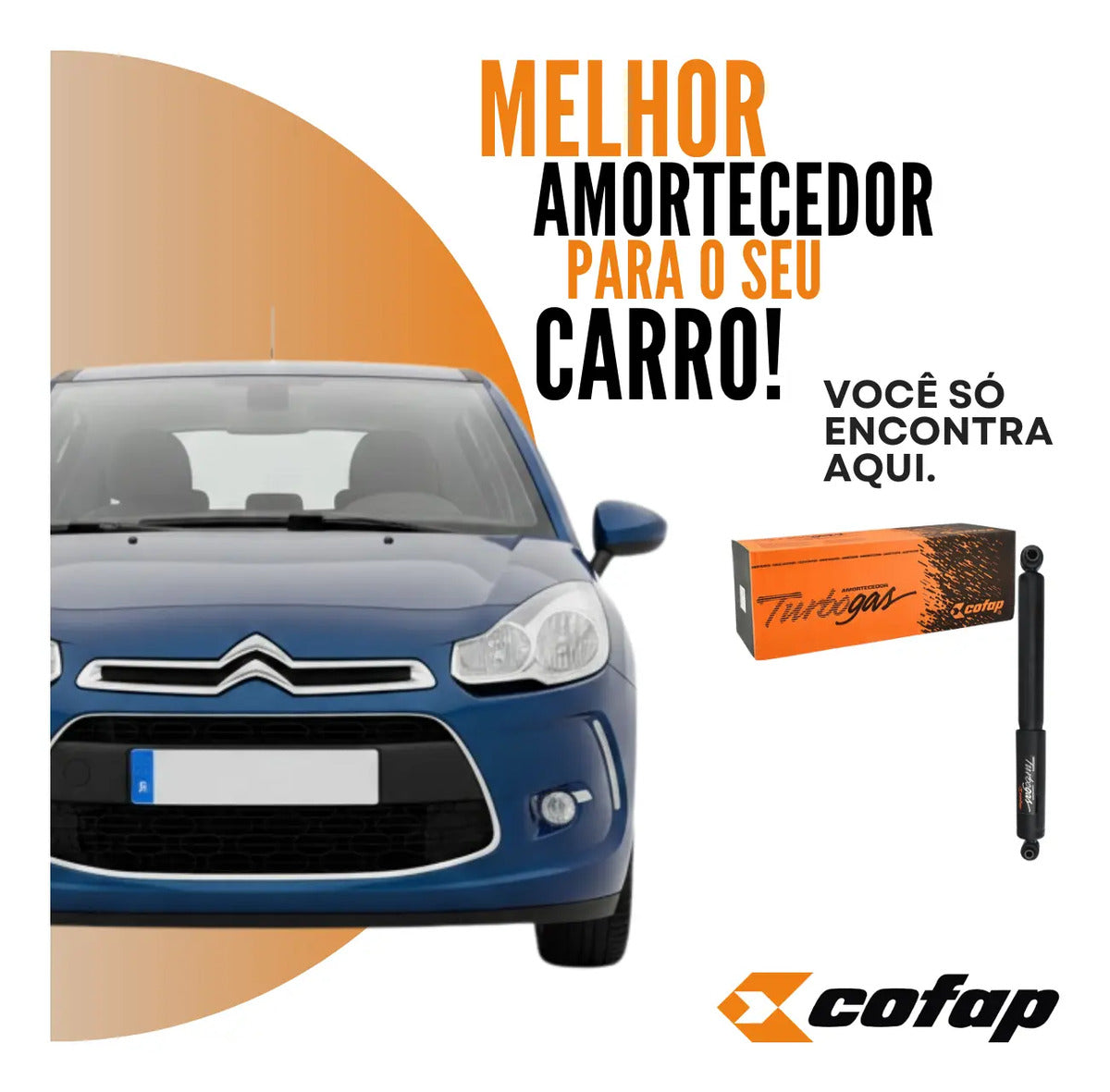 Amortecedor Traseiro Citroen C3 2003 A 2012 Original Cofap