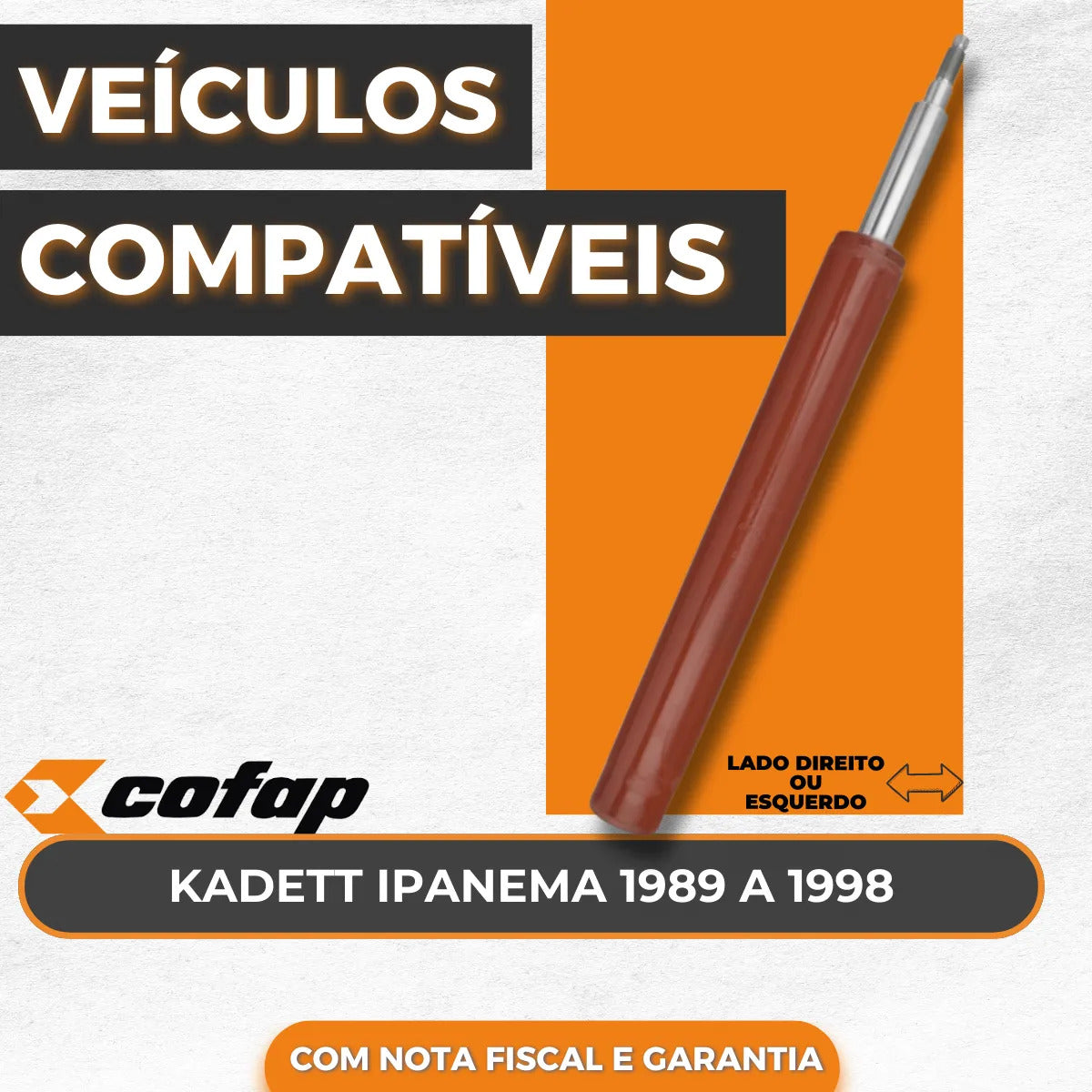 Amortecedor Dianteiro Ipanema 1989 A 1998 Original - Cofap