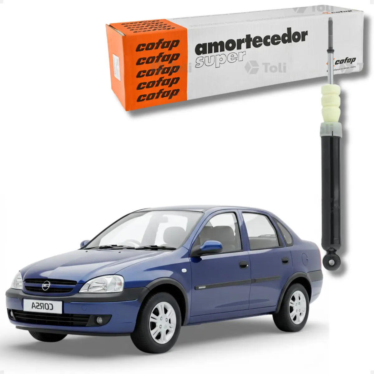 Amortecedor Traseiro Gm Corsa Celta Classic Prisma Cofap