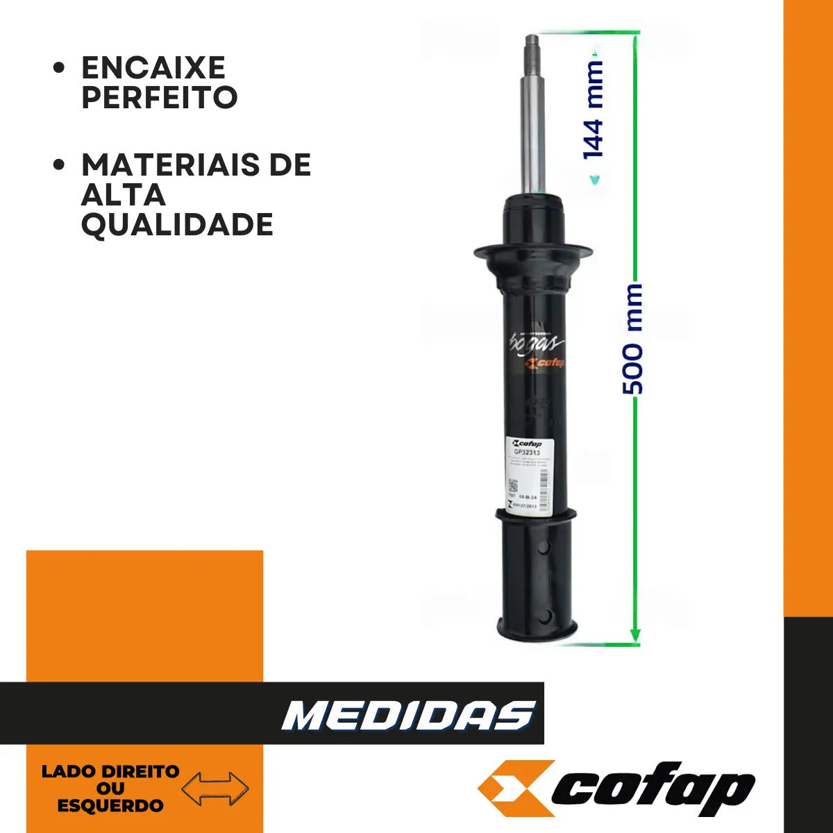 Amortecedor Dianteiro Scenic Todos +99 Cofap Gp32313