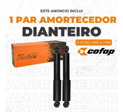 Par Amortecedor Dianteiro S10 4x4 1995 A 2006 Original Cofap