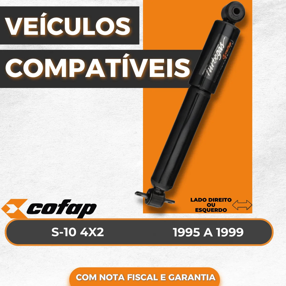 Amortecedor Dianteiro Original Cofap S-10 4x2 1995 A 1999
