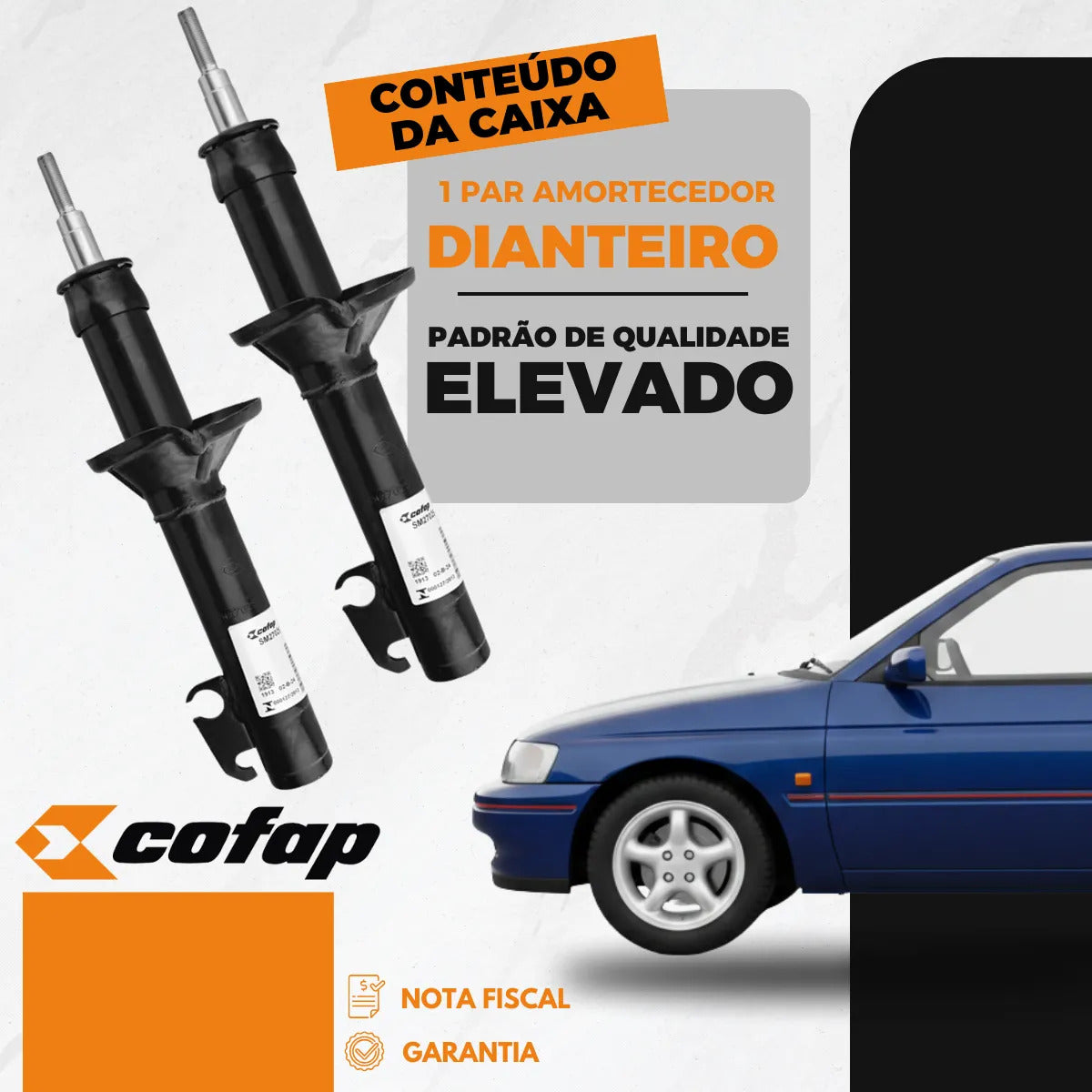 Par Amortecedor Dianteiro Cofap Verona 1989 A 1991  Sm27025