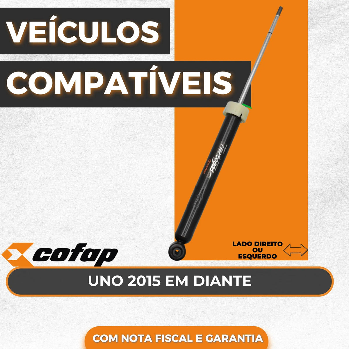Amortecedor Traseiro Cofap Uno 2015 Em Diante