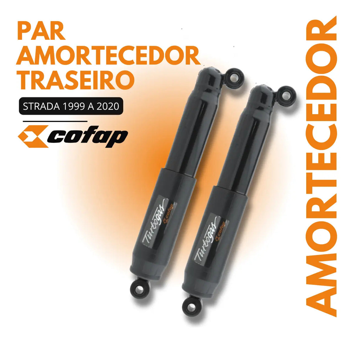 Par Amortecedor Traseiro Fiat Strada Gl12380  Original Cofap