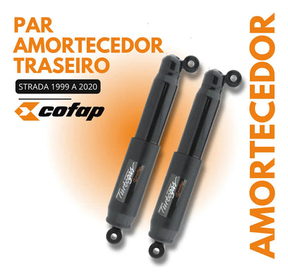 Par Amortecedor Traseiro Fiat Strada Gl12380  Original Cofap