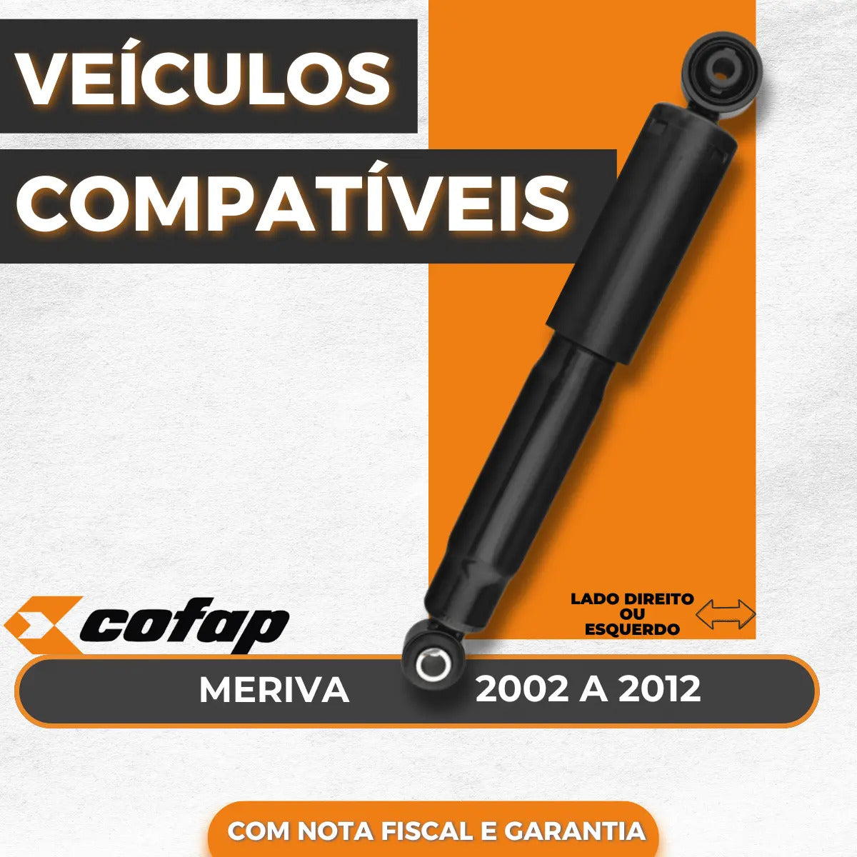 Amortecedor Traseiro Gm Meriva 2002 A 2012 Origin Cofap