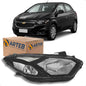 Farol Gm Onix E Prisma 2017 2018 2019 Máscara Negra Arteb
