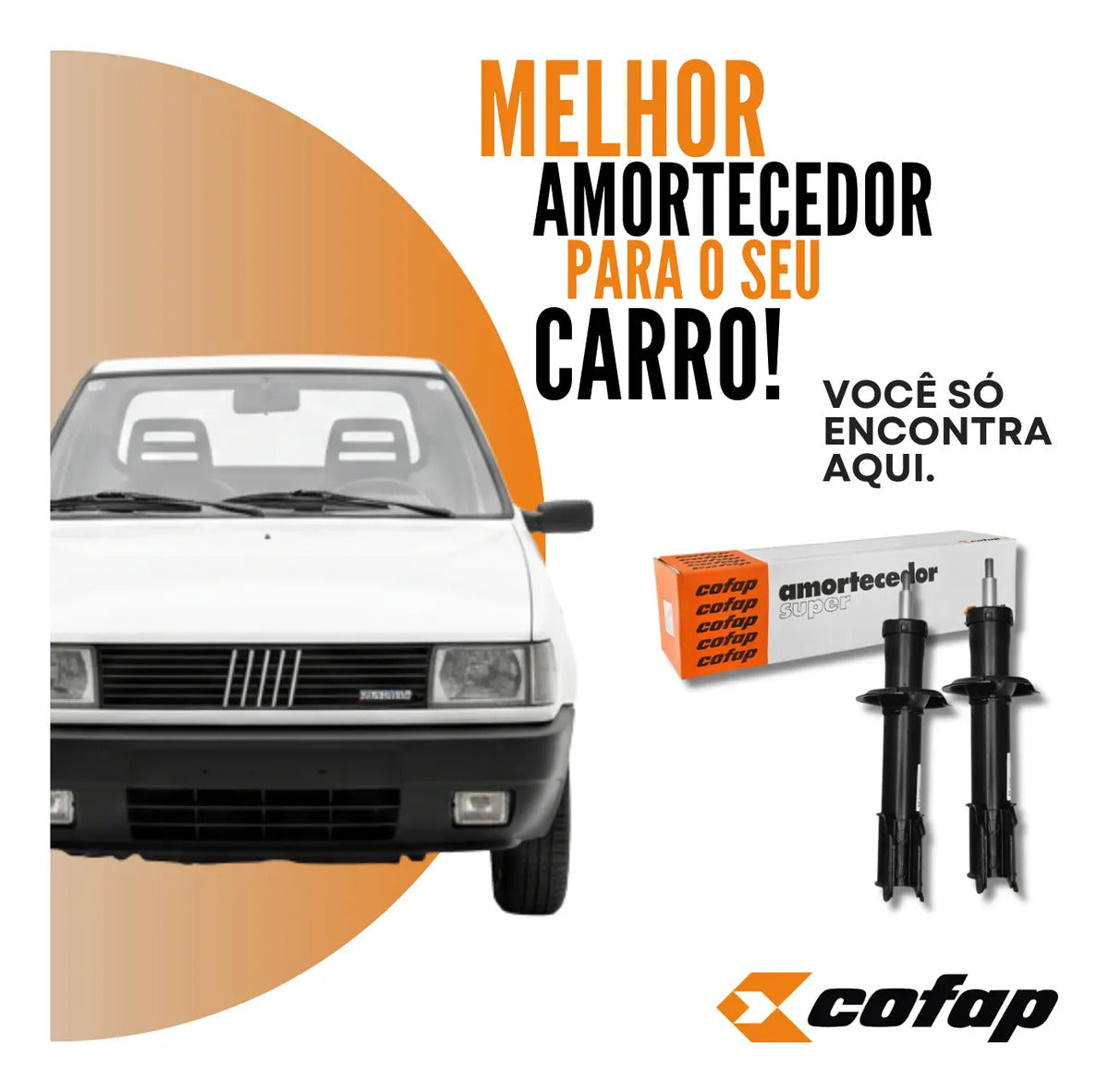 Par Amortecedor Dianteiro Cofap Fiorino Longa 1991 A 2013