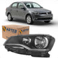 Farol Máscara Negra Foco Duplo Voyage G6 2013 A 2016 Arteb