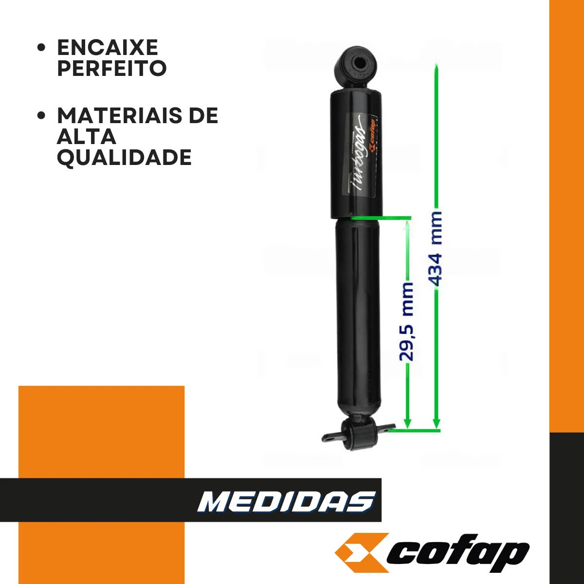 Par Amortecedor Dianteiro Original Cofap S-10 4x2 95 A 1999