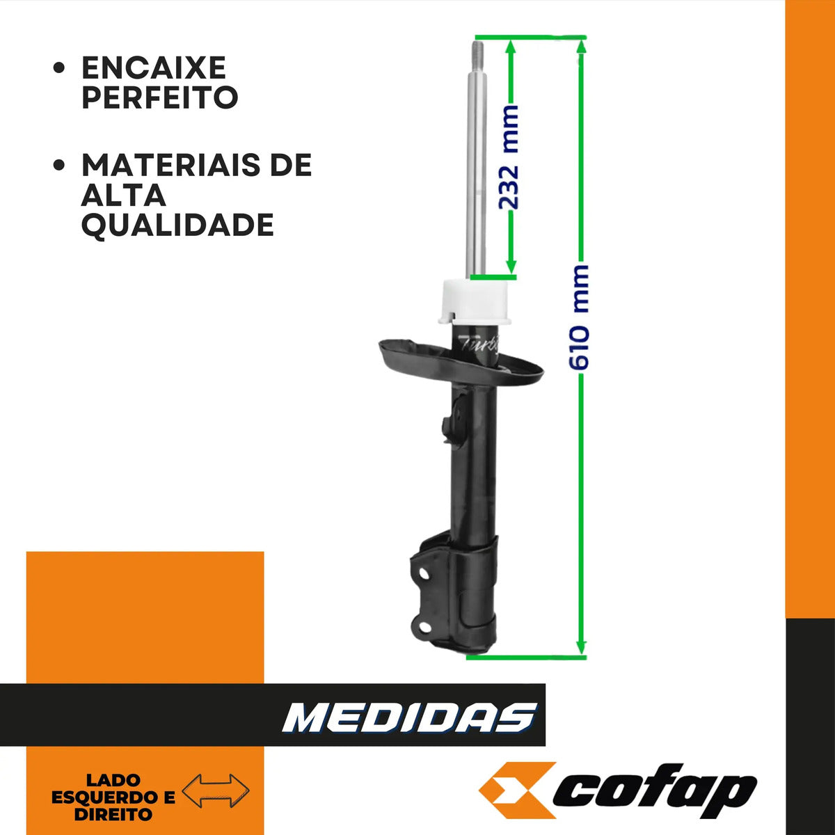 Par Amortecedor Dianteiro Siena 12 - 20 Cofap Gp32867 Gp3286