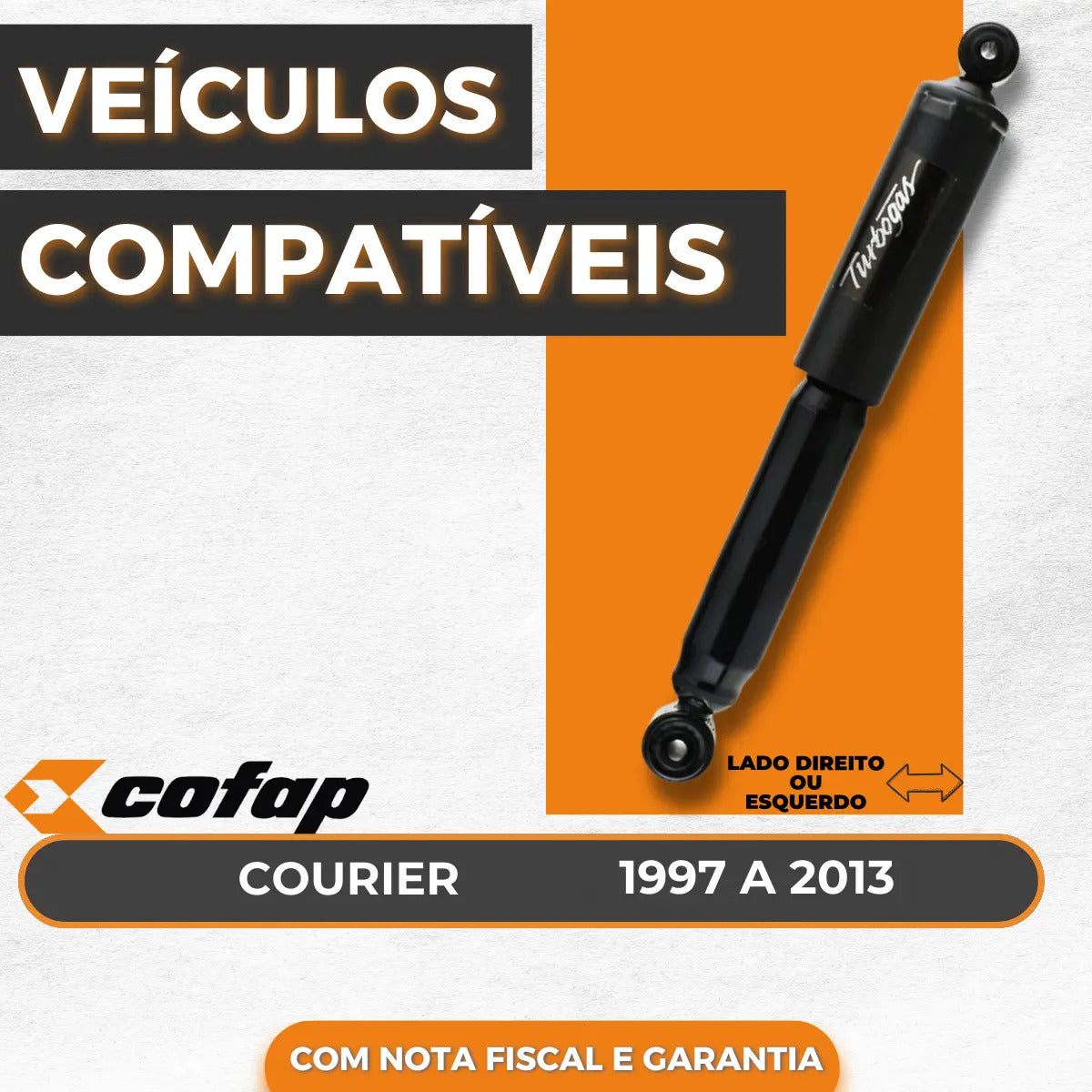 Amortecedor Traseiro  Courier Cofap Original Gbl1078