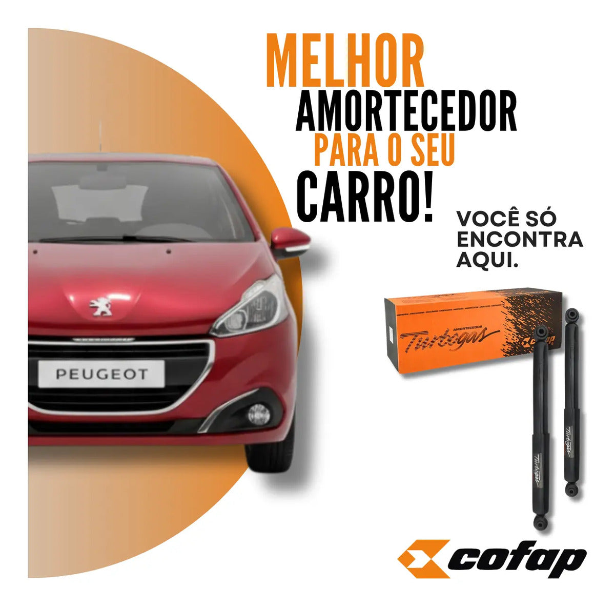 Par Amortecedor Traseiro Original Cofap Peugeot 208 2008