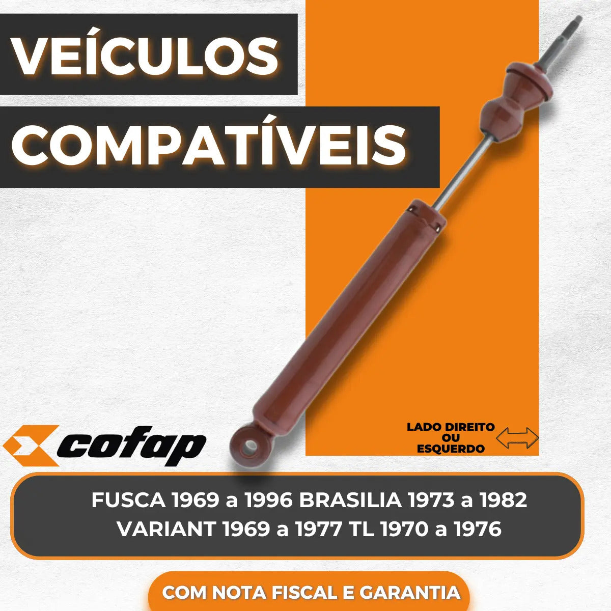 Amortecedor Dianteiro Fusca 1969 A 1996 - Cofap
