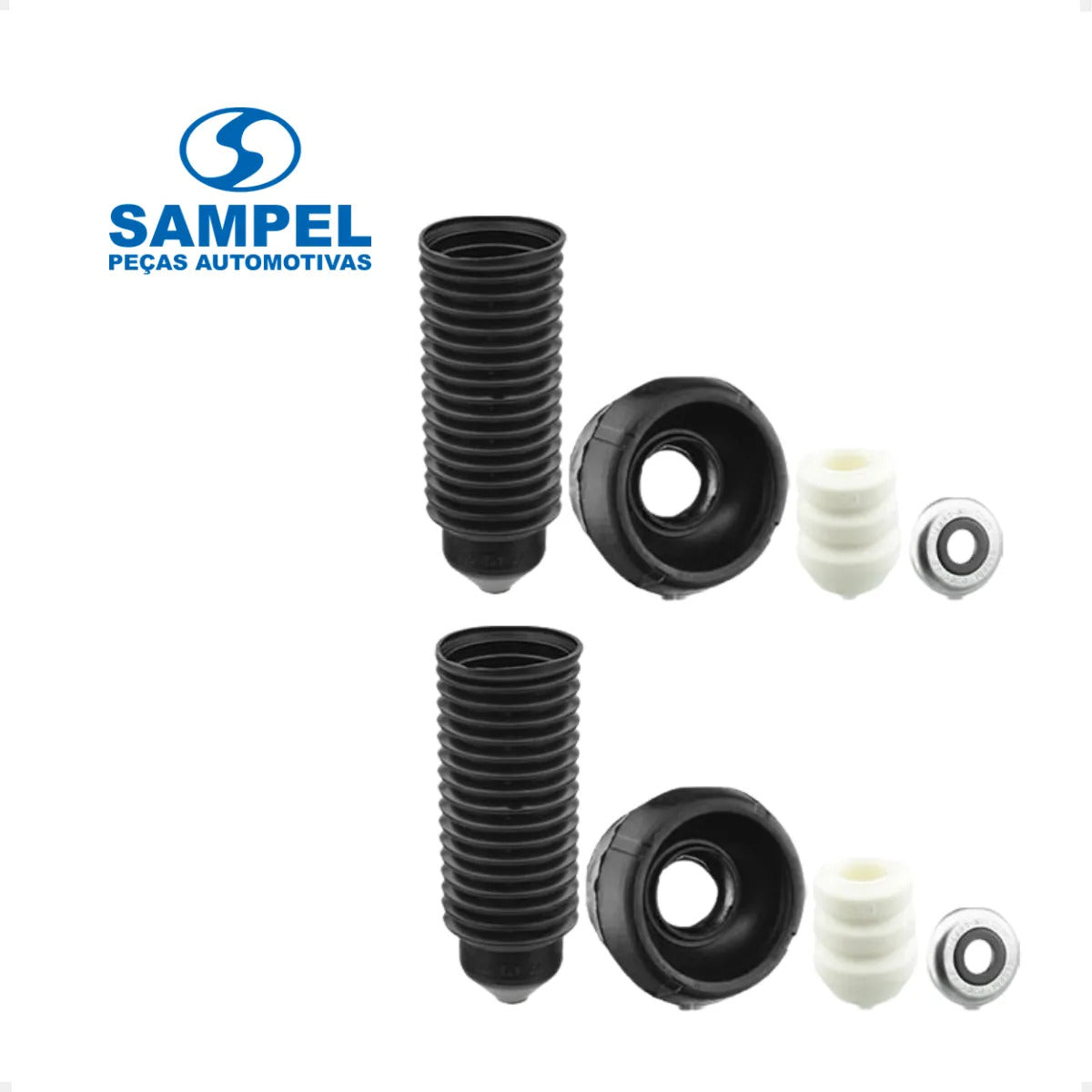 Kit 2 Amortecedor Dianteiro Cofap Sampel Gol Saveiro + Coxin