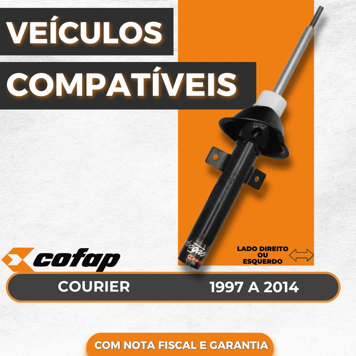 Amortecedor Dianteiro Courier 2001 2002 Original Cofap