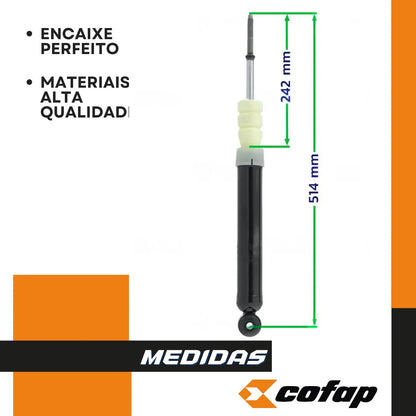Par Amortecedor Traseiro Gm Corsa Celta Classic Prisma Cofap