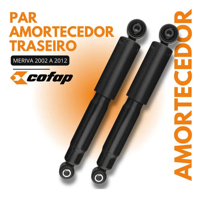 Par Amortecedor Traseiro Gm Meriva 2002 A 2012 Origin Cofap