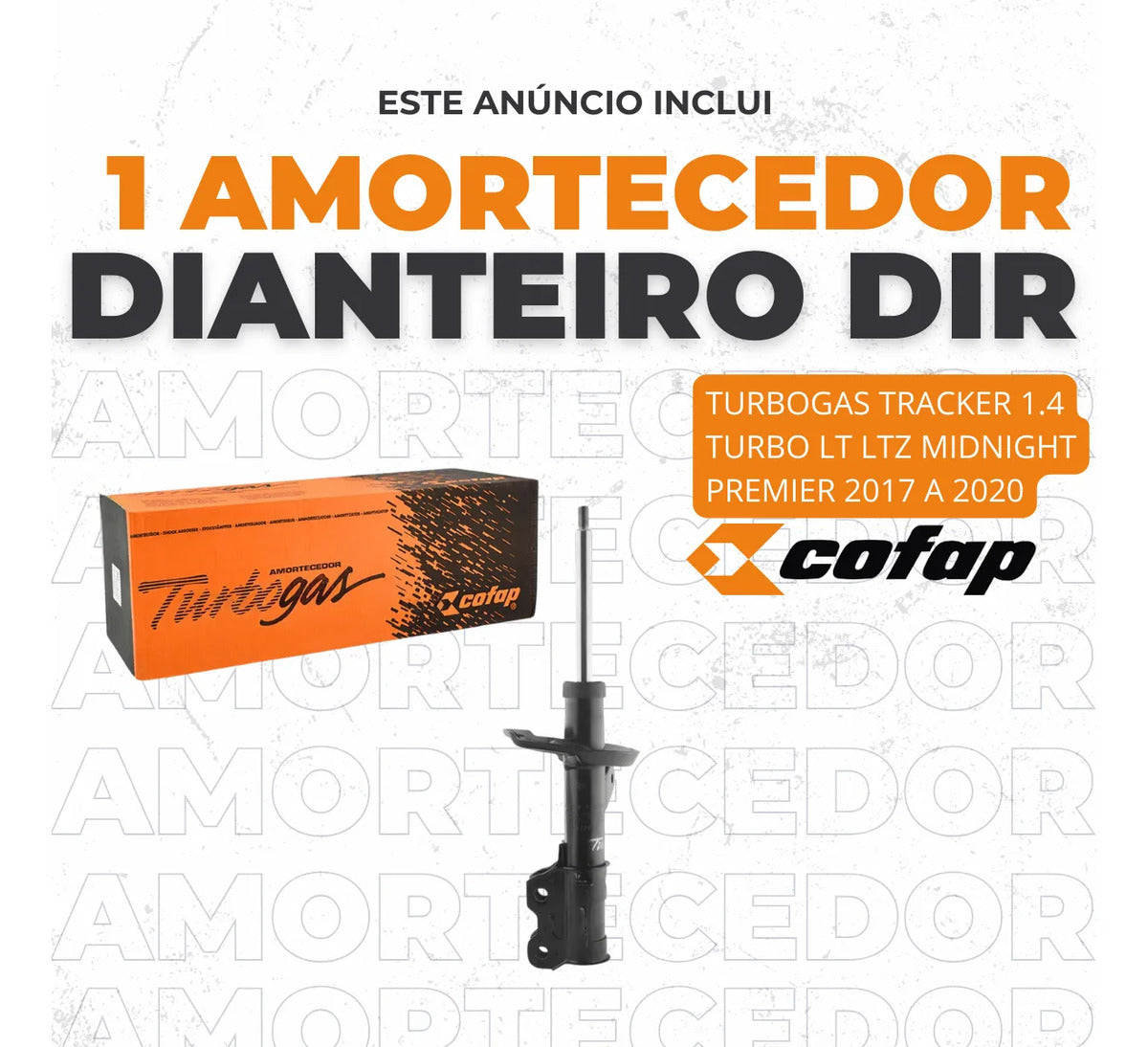 Amortecedor Dianteiro Direito Tracker 1.4 2017 A 2020 Cofap