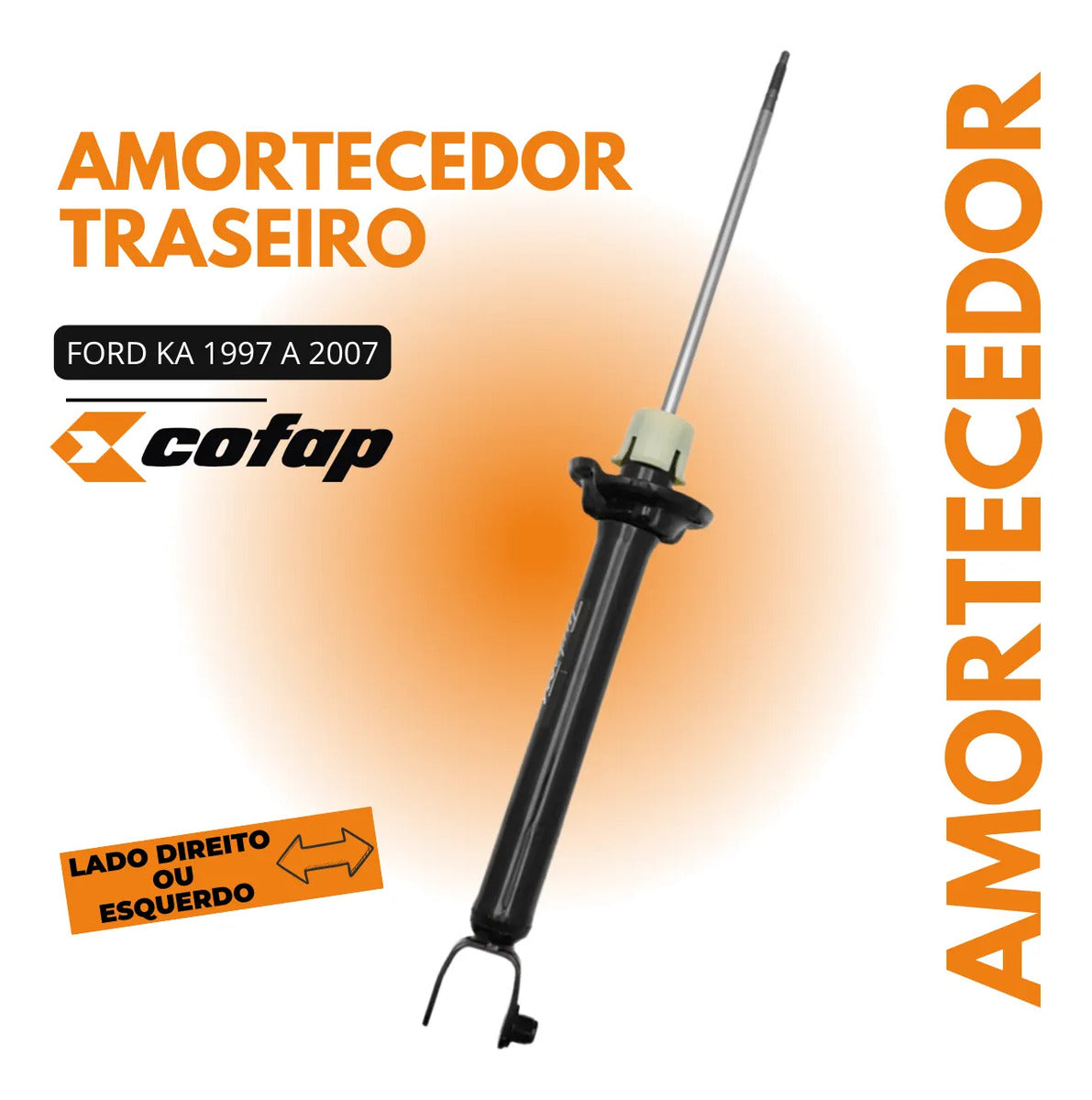 Amortecedor Traseiro Ford Ka 1.0 1.3 1.6 1997/2007 Cofap