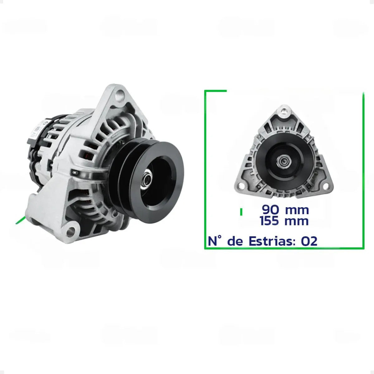 Alternador Mercedes 710 712 1214 4.0 1620 6.0 12v90a
