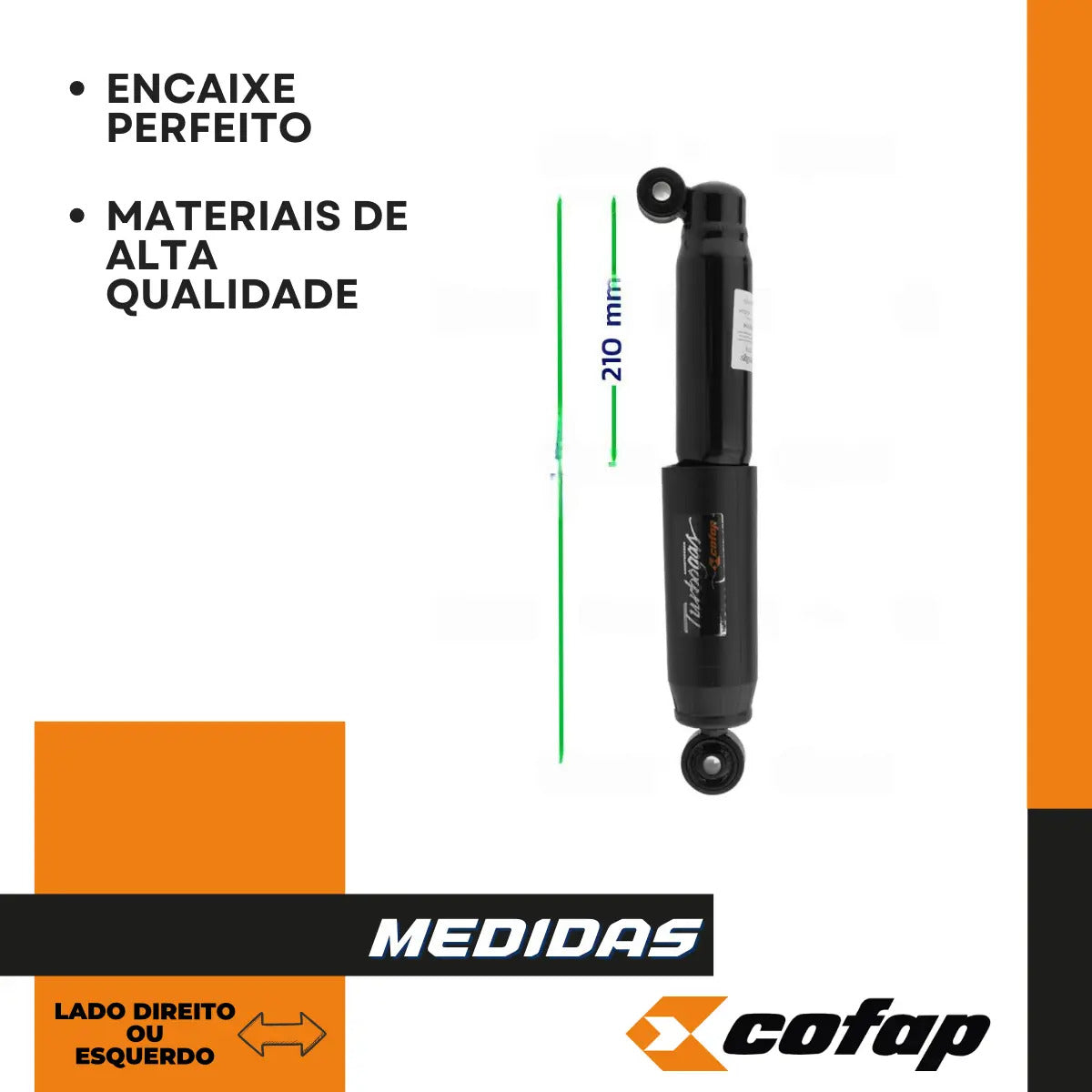 Amortecedor Traseiro Strada 1.0 Turbo 1.3 1.4 Flex Cofap