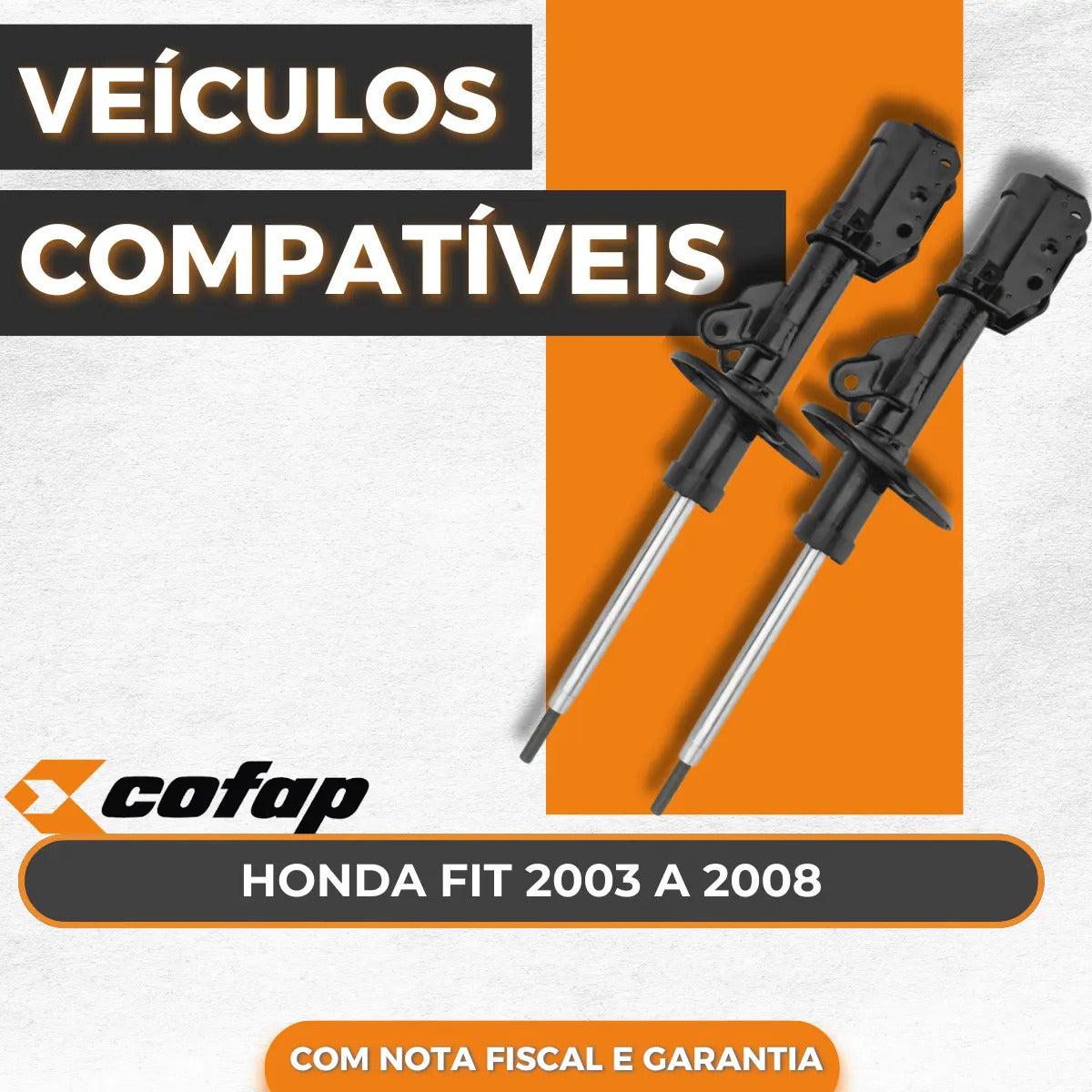 Par Amortecedor Dianteiro Honda Fit Até 2008 Cofap Gp35943m