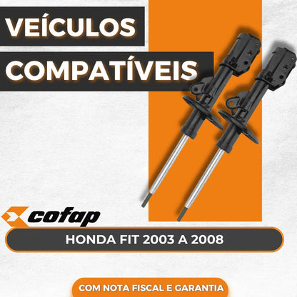 Par Amortecedor Dianteiro Honda Fit Até 2008 Cofap Gp35943m