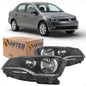 Farol Máscara Negra Foco Duplo Voyage G6 2013 A 2016 Arteb