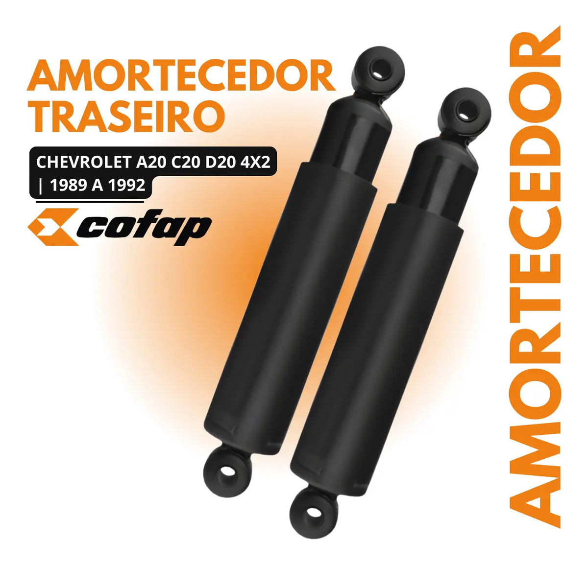 Par Amortecedor Traseiro A / C / D-20 4x2 1983 A 1992 Cofap