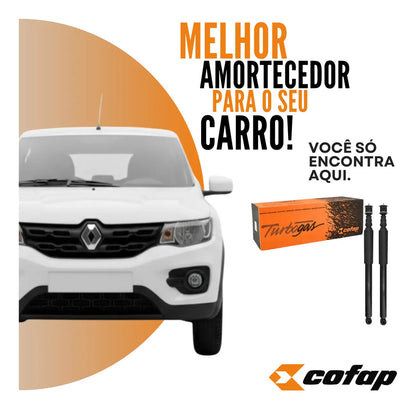 Par Amortecedor Traseiro Kwid 1.0 12v Novo Cofap Original
