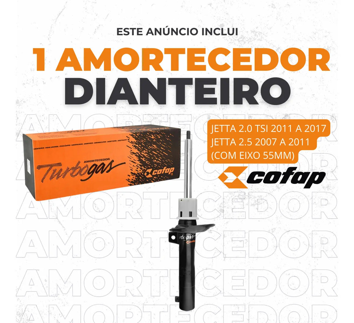 Amortecedor Dianteiro Jetta 1.4 Tsi 2018 2019 2020 Cofap