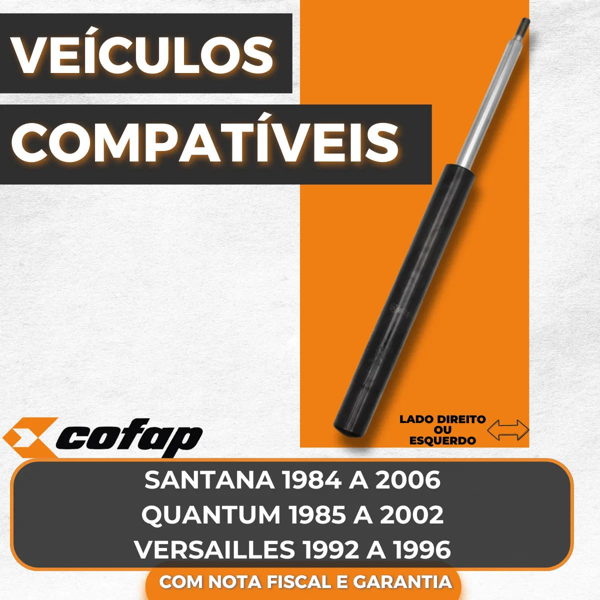 Amortecedor Dianteiro Cofap Royale Versailles 1992 A 1996