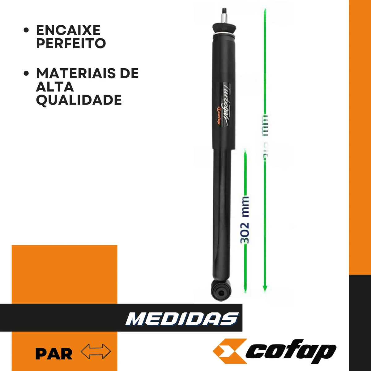 Par Amortecedor Traseiro New Civic 11/16 Cofap Gb48248