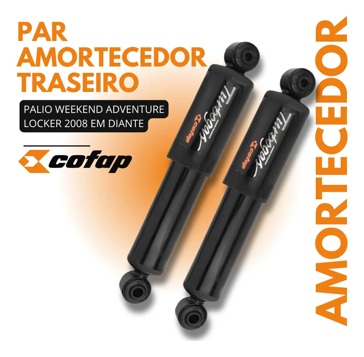 Par Amortecedor Traseiro Palio Weekend Locker Advent. Cofap