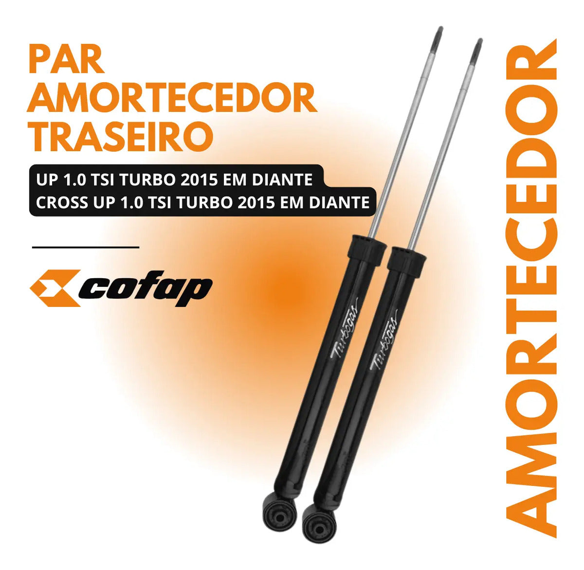 Par Amortecedor Traseiro Cofap Cross Up 1.0 2015 Em Diante