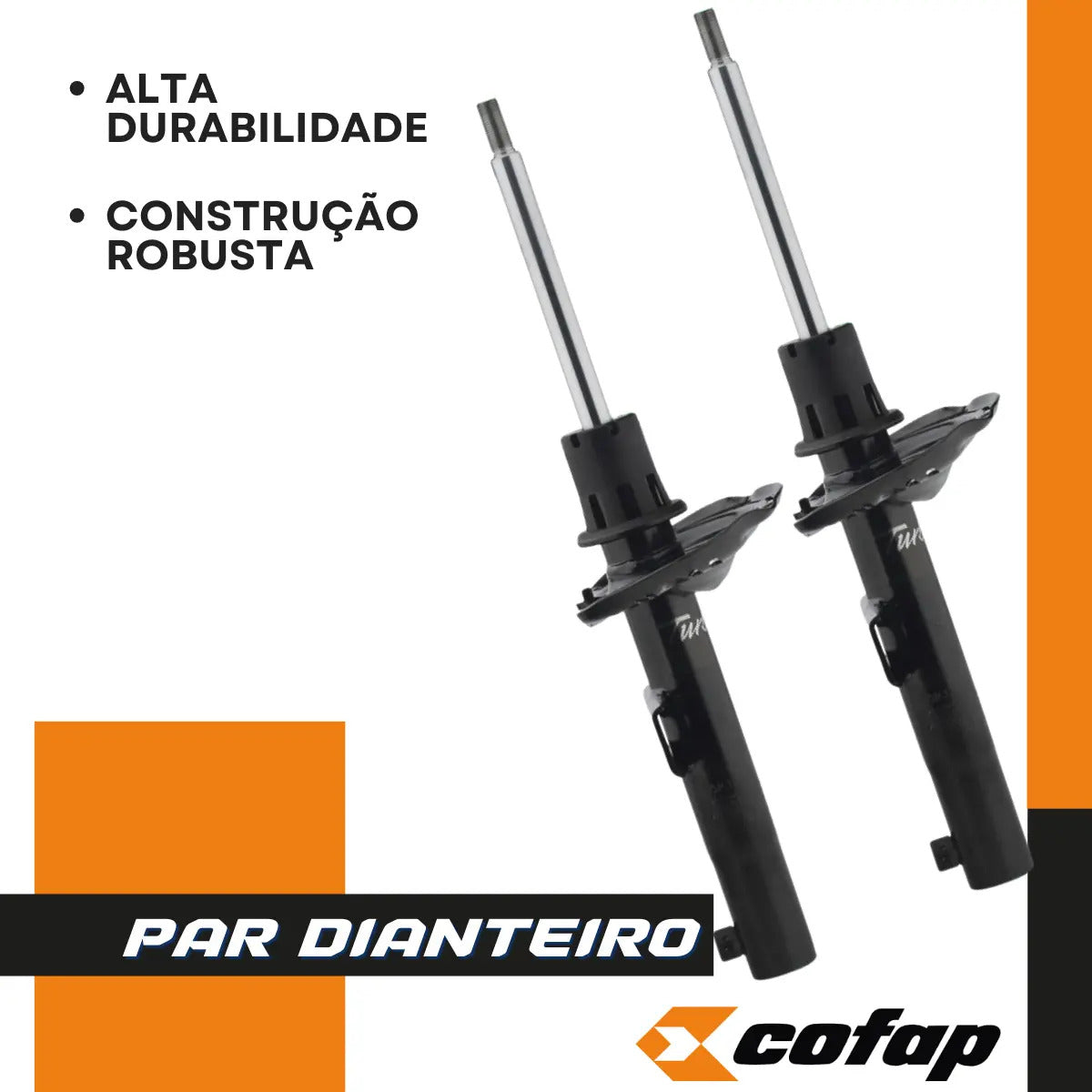 Par Amortecedor Dianteiro Polo 1.0 Mpi Track Cofap